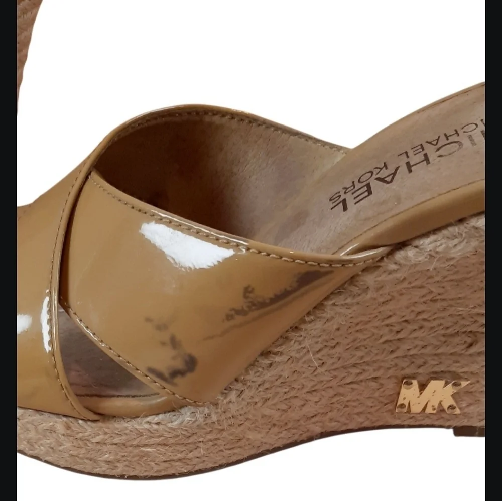 Michael Kors Kami open toe espadrille mule nude Size 6 medium